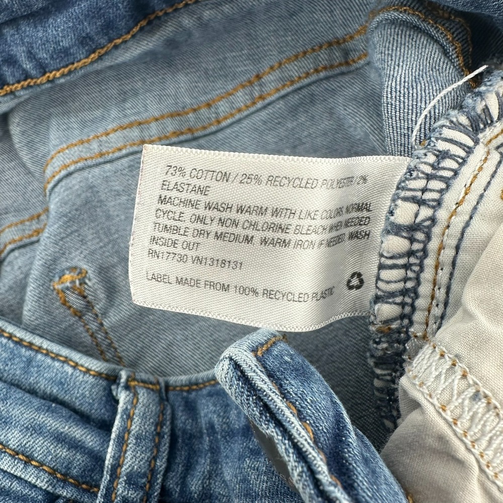 Universal Thread Jeans Womens 4/27R Blue Denim‎ Whisker Mid-Rise Skinny 5-Pocket - Picture 10 of 10